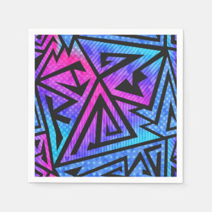 Serviette En Papier motif Abstrait