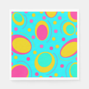 Serviette En Papier Motif Abstrait
