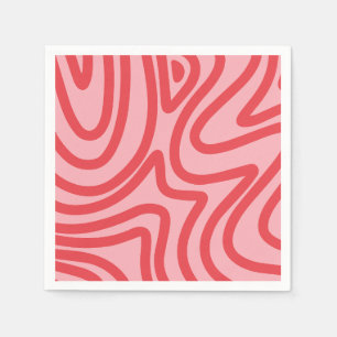 Serviette En Papier motif abstrait