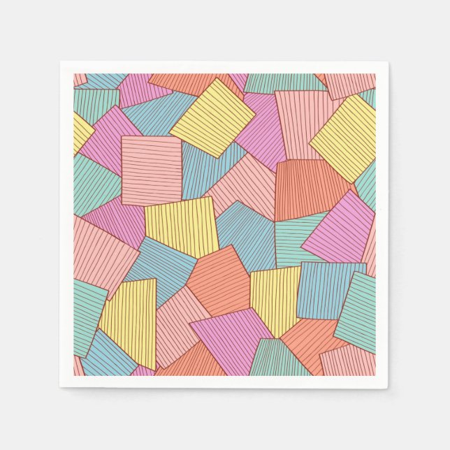 Serviette En Papier motif Abstrait (Devant)