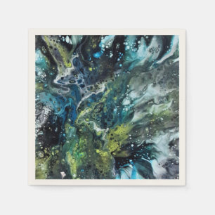 Serviette En Papier Motif abstrait. Anetka.