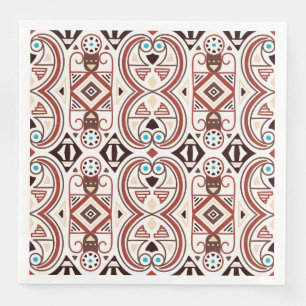 Serviette En Papier Motif amérindien