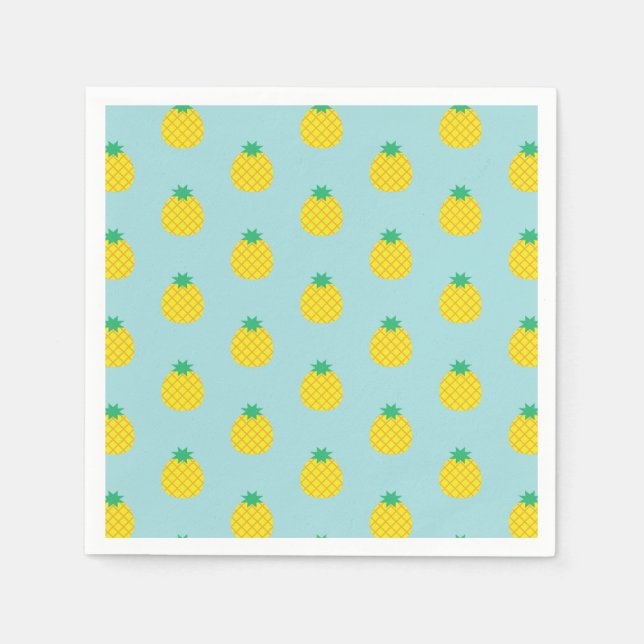 Serviette En Papier Motif ananas (Devant)