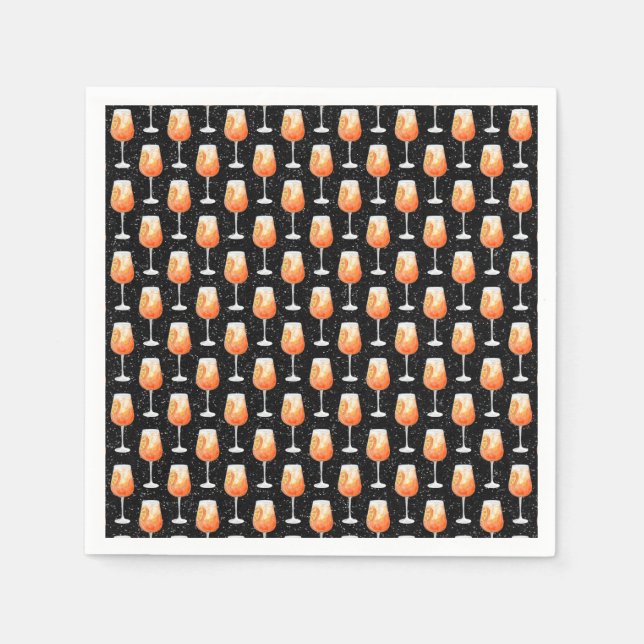 Serviette En Papier Motif Aperol Spritz (Devant)