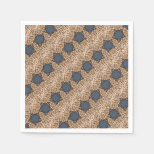 Serviette En Papier Motif Arrière - plan Blue Christmas Star Wicker