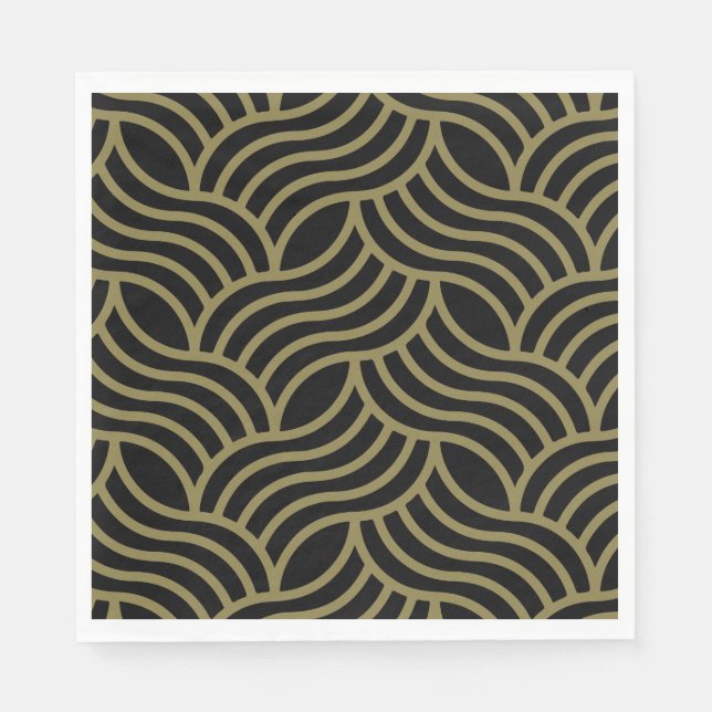 Serviette En Papier Motif Art nouveau Imprimer (Devant)