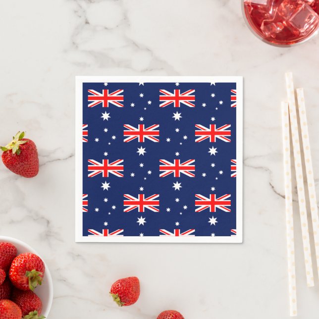 Serviette En Papier Motif australien (En situation)