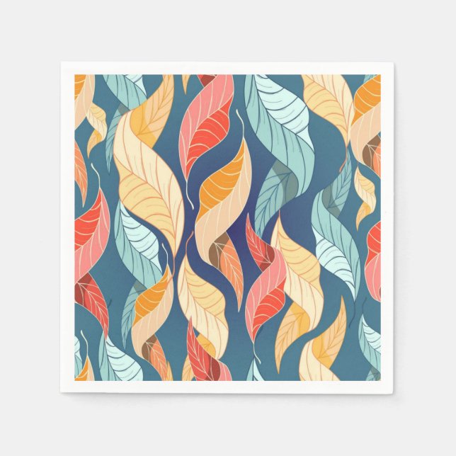 Serviette En Papier Motif automne (Devant)