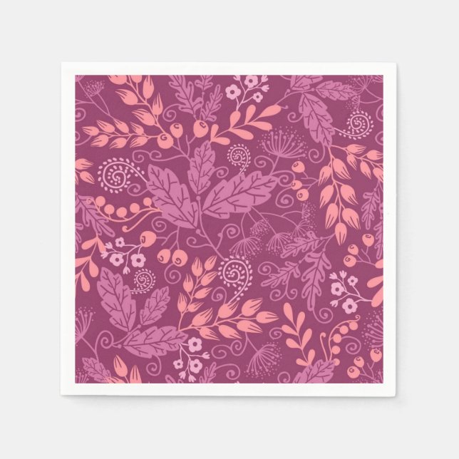 Serviette En Papier Motif automne (Devant)
