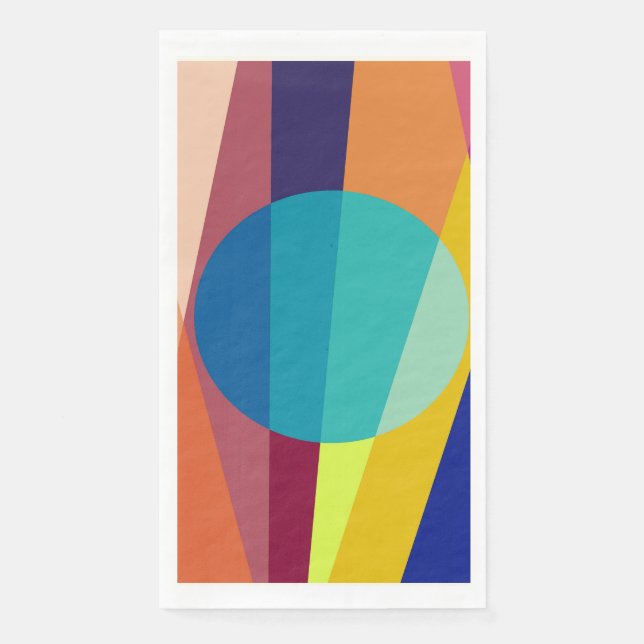 Serviette En Papier Motif Bauhaus (Devant)