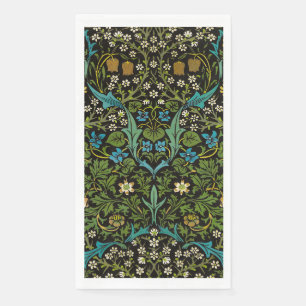 Serviette En Papier Motif Blackthorn Vintage Fond Noir Morris Black