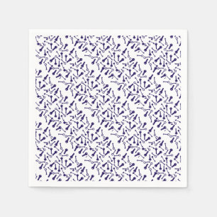 Serviette En Papier Motif bleu clé