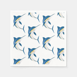 Serviette En Papier Motif Blue Marlin