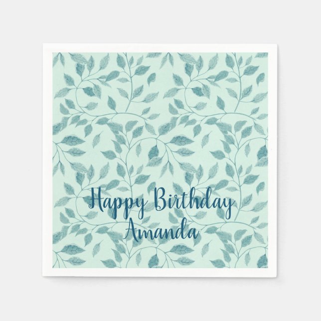 Serviette En Papier Motif botanique Ivy complexe (Devant)