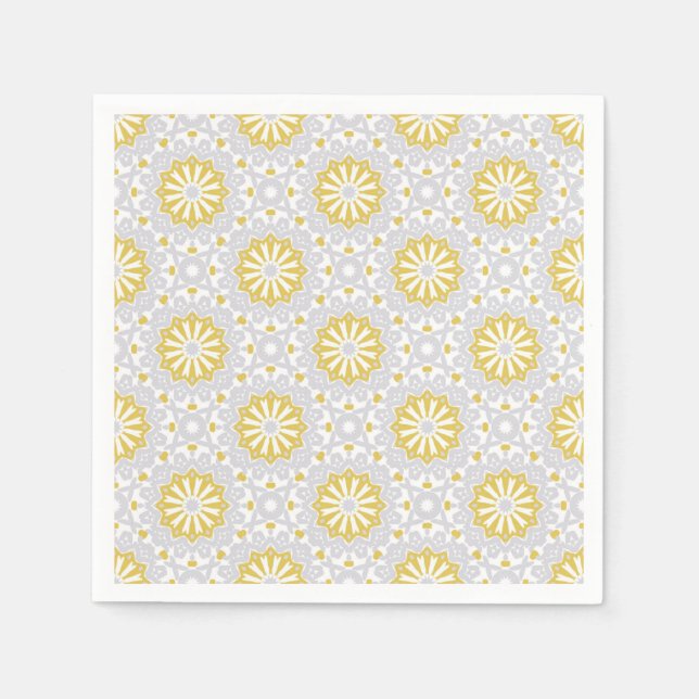 Serviette En Papier Motif Brocade (Devant)