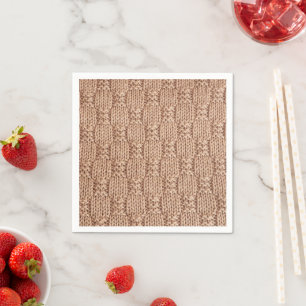 Serviette En Papier Motif Bubble Knit Stitch par Shirley Taylor