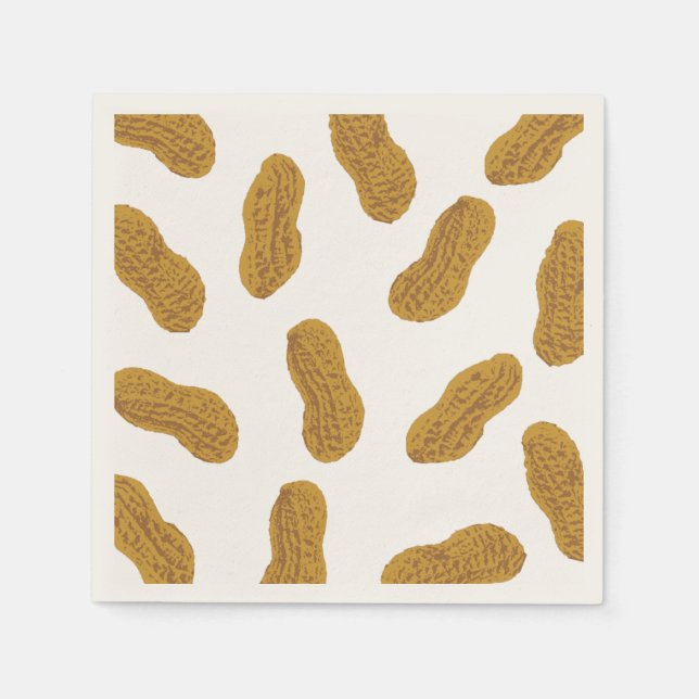 Serviette En Papier motif cacahuètes (Devant)