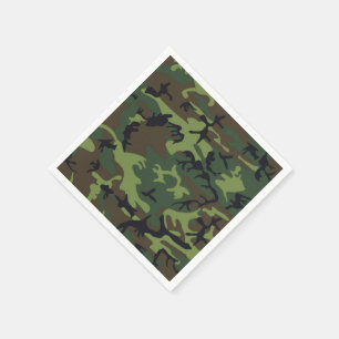 SERVIETTE EN PAPIER MOTIF CAMOFLAUGE