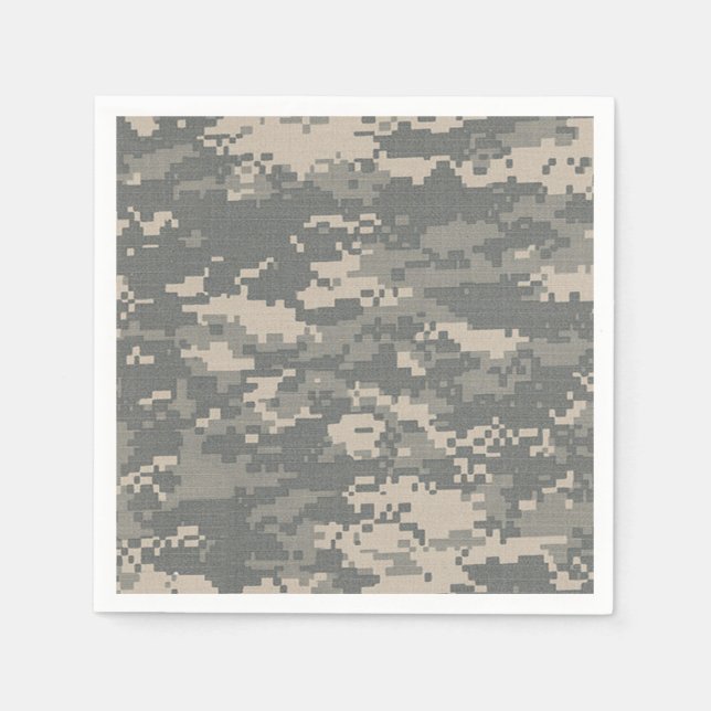 Serviette En Papier MOTIF Camouflage Camo numérique ARMY ACU (Devant)