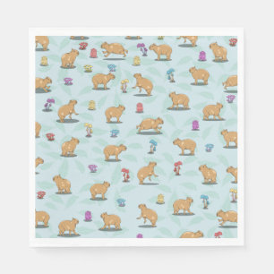 Serviette En Papier Motif Capybara