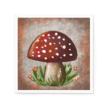 Motif Champignon et Fungi Fantaisiste – Inspiré de