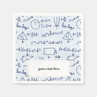 Serviette En Papier Motif chimique de l'école