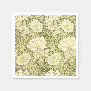 Serviette En Papier Motif Chrysanthème de William Morris Vintage