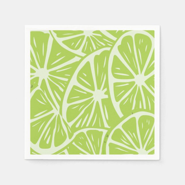 Serviette En Papier Motif citron (Devant)