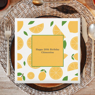 Serviette En Papier Motif citron