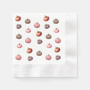 Serviette En Papier motif citrouille Halloween/Automne
