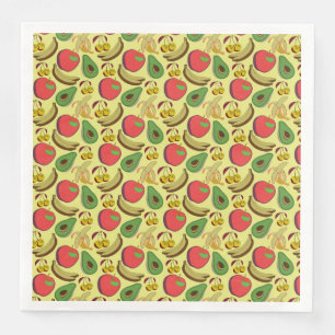 Serviette En Papier Motif coloré aux fruits tropicaux sans soudure