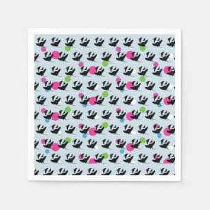 Serviette En Papier Motif coloré de raie pastenague de fête