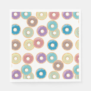 Serviette En Papier Motif coloré Pastel Donuts & Sprinkings