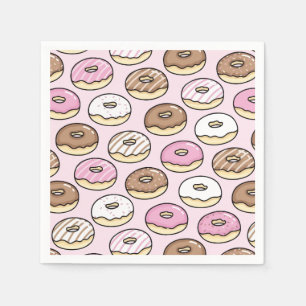 Serviette En Papier Motif continu de beignet