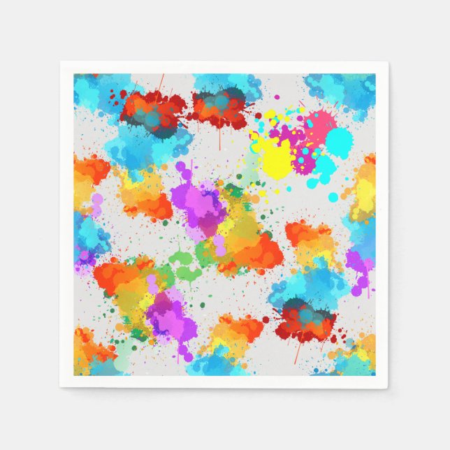 Serviette En Papier Motif d'affichage couleur CC01 (Devant)