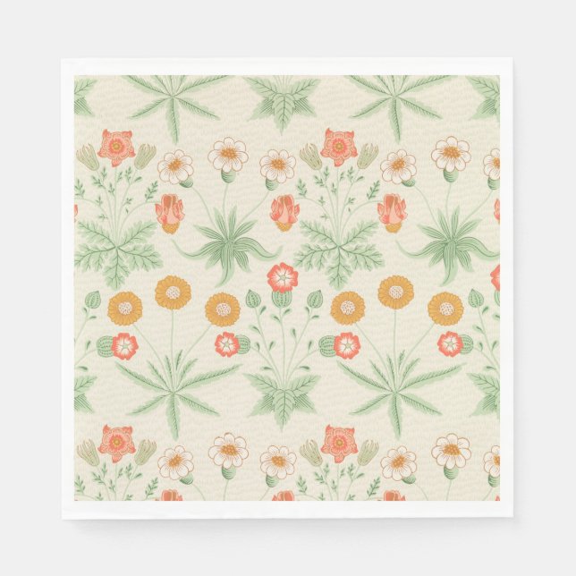 Serviette En Papier Motif Daisy (par William Morris) (Devant)