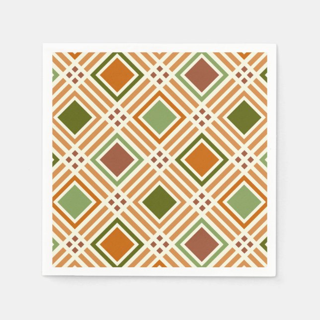 Serviette En Papier Motif d'algues argileuses (Devant)