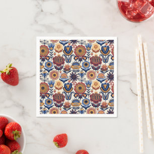 Serviette En Papier Motif d'art populaire