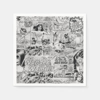 Motif de bande dessinée vintage de Wonder Woman