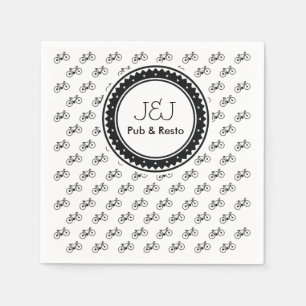 Serviette En Papier Motif de bicyclette