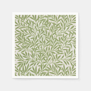 Serviette En Papier Motif de branches feuillues vertes
