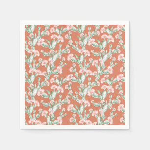 Serviette En Papier Motif de cactus sauvage