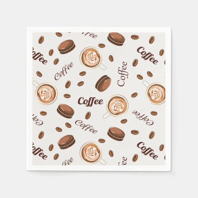 Serviette En Papier Motif de café (Devant)