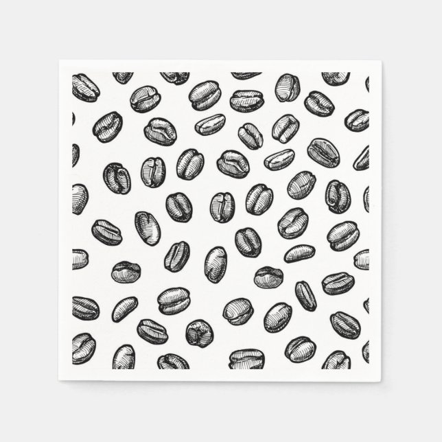 Serviette En Papier Motif de café (Devant)