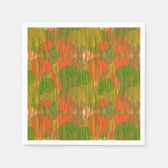 Serviette En Papier motif de camouflage Abstrait nature (Devant)