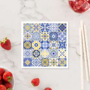 Serviette En Papier Motif de carreaux portugais
