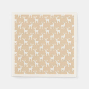 Serviette En Papier Motif de cerf mâle mignon