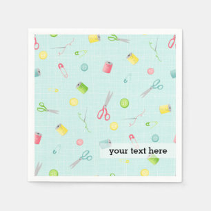 Serviette En Papier Motif de couture