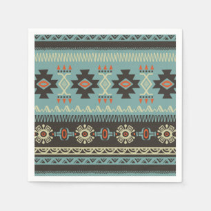 Serviette En Papier Motif de couverture natif