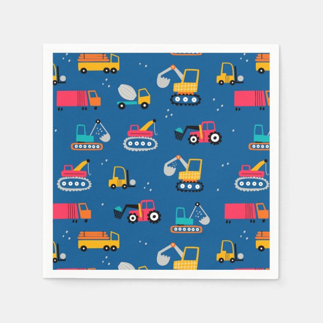 Serviette En Papier Motif de déplacement de construction mûre (Devant)